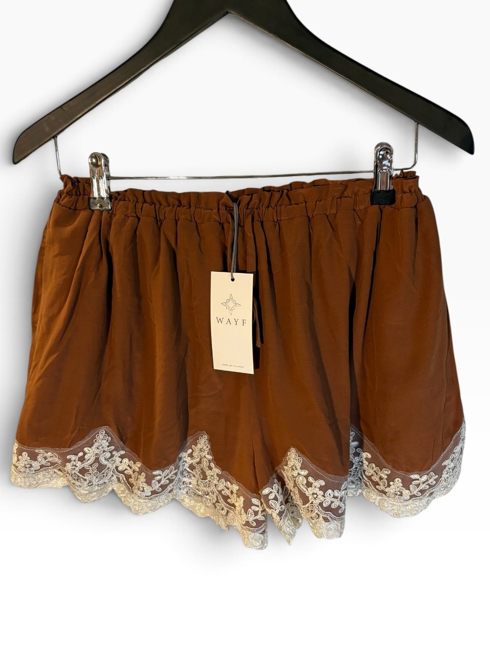 WAYF NWT Lace Trimmed Wendy Top & Lace Trimmed Wendy Shorts in Sz S - Picture 9 of 16